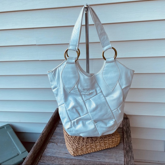 White Leather Bag - Picture 3 of 17